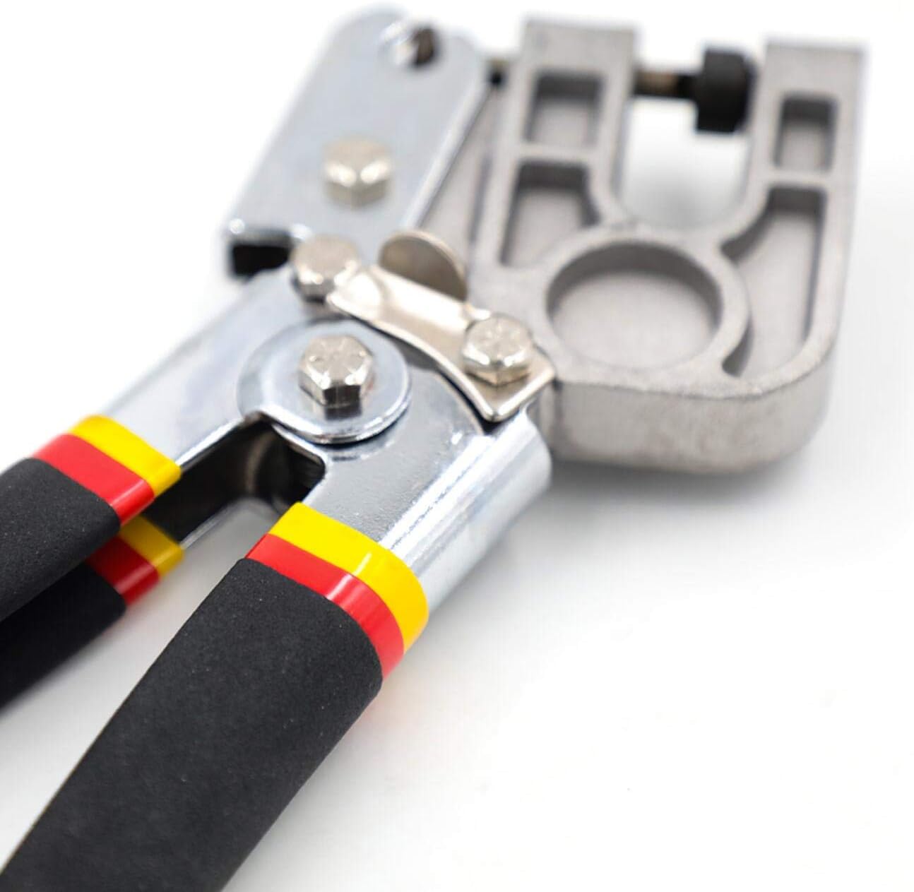 F Season Metal Punch Lock Drywall Hand Tool Single Hand Keel Stud Crimper 11" for Drywall Lift, Black,red,yellow,silver - Image 4