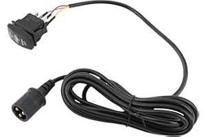 Pongnas Winch Toggle Switch Winch Rocker Switch Winch Hand Controller 3 Prong 12V Winch Switch Control Cable Kit with Waterpr