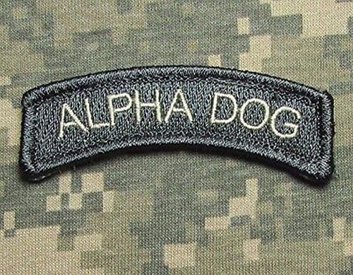 Alpha Dog Tab Type a Army Usa Military Isaf Acu Light Velcro Badge Morale Patch