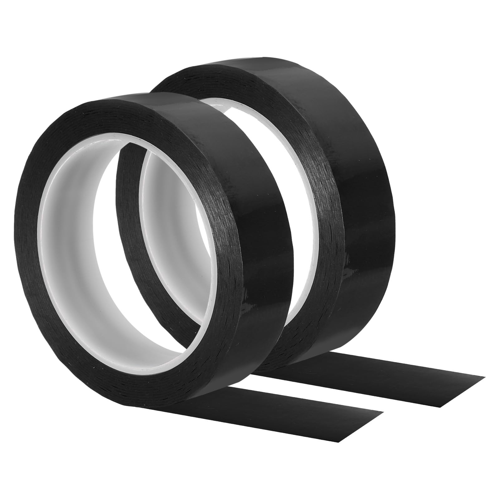 PATIKIL Whiteboard Tape 25mm 1", 2 Pack Thin Dry Erase Tape for Graphic Chart Marking DIY Art, Black