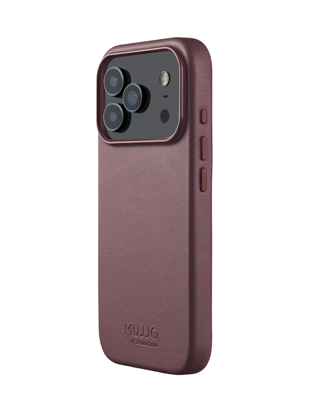 Mujjo Leather Case for iPhone 17 Pro – MagSafe Compatible - Bronze Red