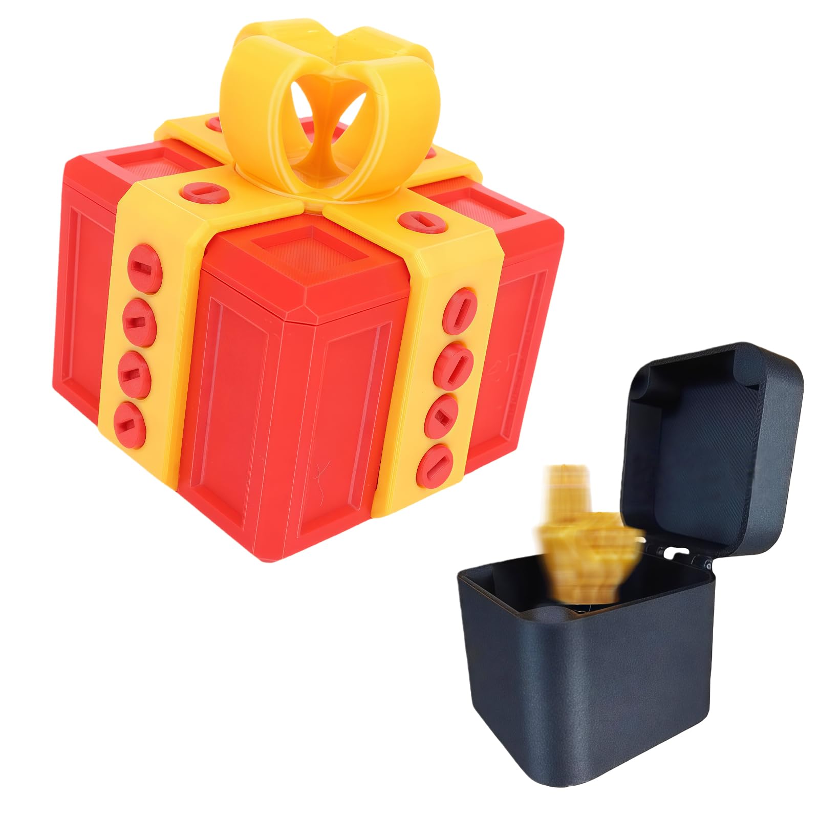 The Annoying Present,QIANSSE Frustratingly Fun Prank Box with Finger Top Gag Gifts for Adults Epic Surprise Pranks Laughter Guaranteed