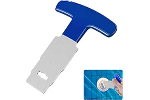1Pc Pool Plug Removal Tool with Handle Grip, Pool Drain Plug Tool Metal Eyeball Seat Removal Tool for Hayward Nozzles Above &