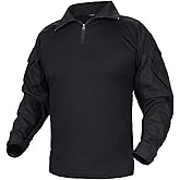 IDOGEAR Men G3 Combat Shirt with Elbow Pads Rapid Assault Long Sleeve Shirt Tactical Military Airsoft Clothing