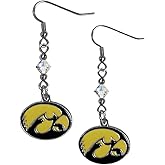 Siskiyou Sports NCAA Crystal Dangle Earrings