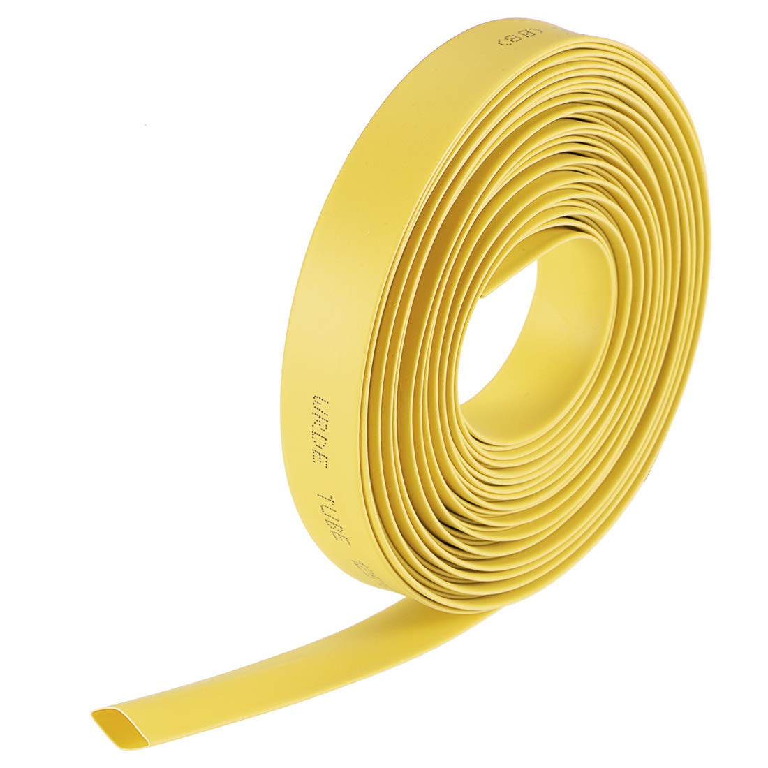 sourcing map Heat Shrink Tubing, 5/16"(8mm) Dia 2:1 rate Shrinkable Tube Cable Sleeve 7m - Yellow