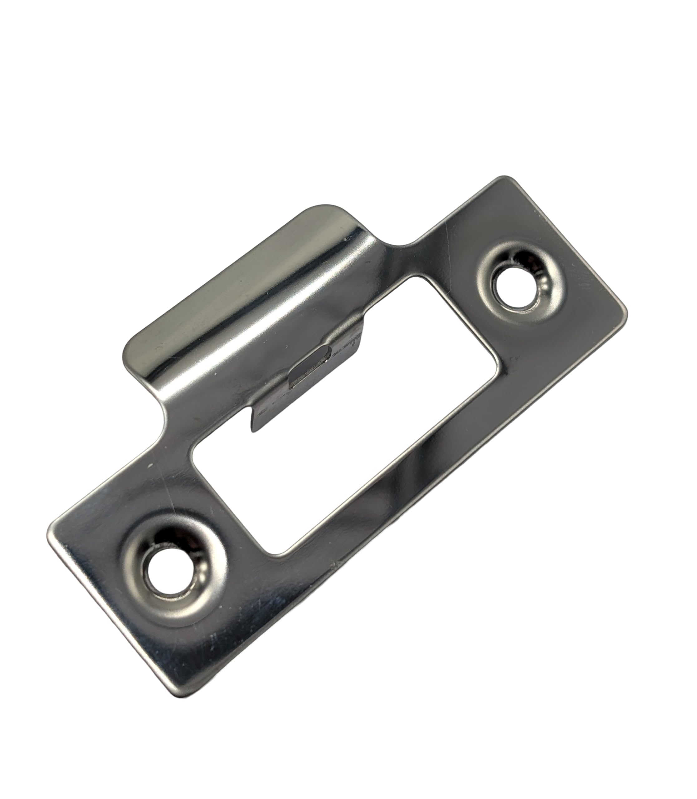 Strike Plate Chrome Single 75mm Length for Mortise Lock or Tubular Latch (Single Chrome Strike Plate)