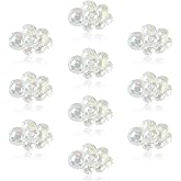LiQunSweet 10 Pcs UV Plating Transparent Acrylic Plastic Beads AB Color Plated Clear Celestial Weather Cloud Loose Spacer Beads for DIY Jewelry Making