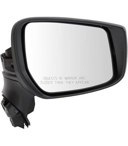 Amazon.com: Passenger Side Manual Mirror Smooth Black Paint to