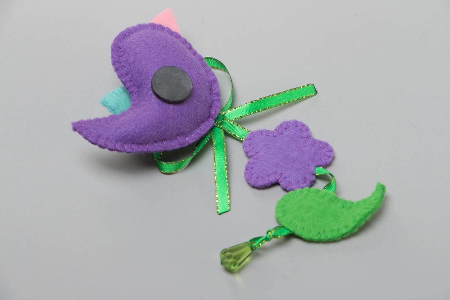 Iman decorativo artesanal textil para la nevera de fieltro con ...