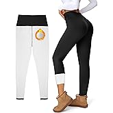 Women's Fleece Lined Leggings Weather Thick Thermal Warm Winter Tights Butt Lift High Waist Tummy Control Yoga Pants