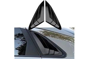 DLOVEG Rear Side Window Louvers Compatible for 2021 2022 2023 2024 2025 2026 Kia K5 Accesories Sport Style Air Vent Cover (Glossy Black)