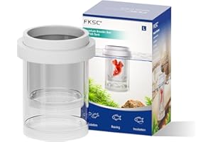 FKSC Floating Breeder Box for Fish Tank - Aquarium Isolation Separator Hatchery Incubator for Guppy, Betta, Clownfish, Coral, Baby & Injured Fish