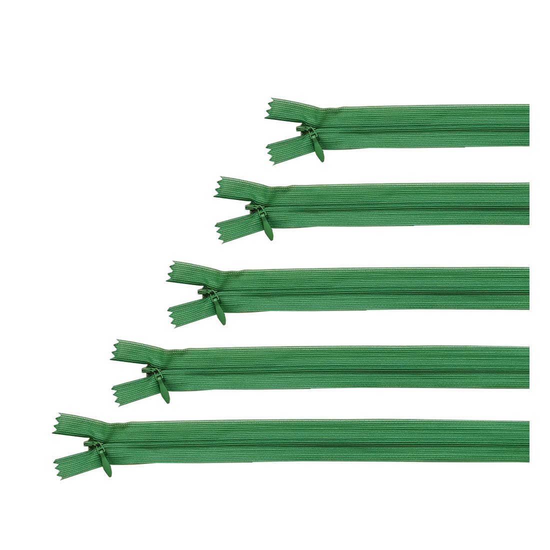 Invisible Zipper Closed, 5 Sizes and 20 Colors #3, Fine Zipper, Elegant and Discreet for Sewing on Clothes, Dresses, Skirts, Sewing Zipper, (Assorted 5 50 Units, 242)