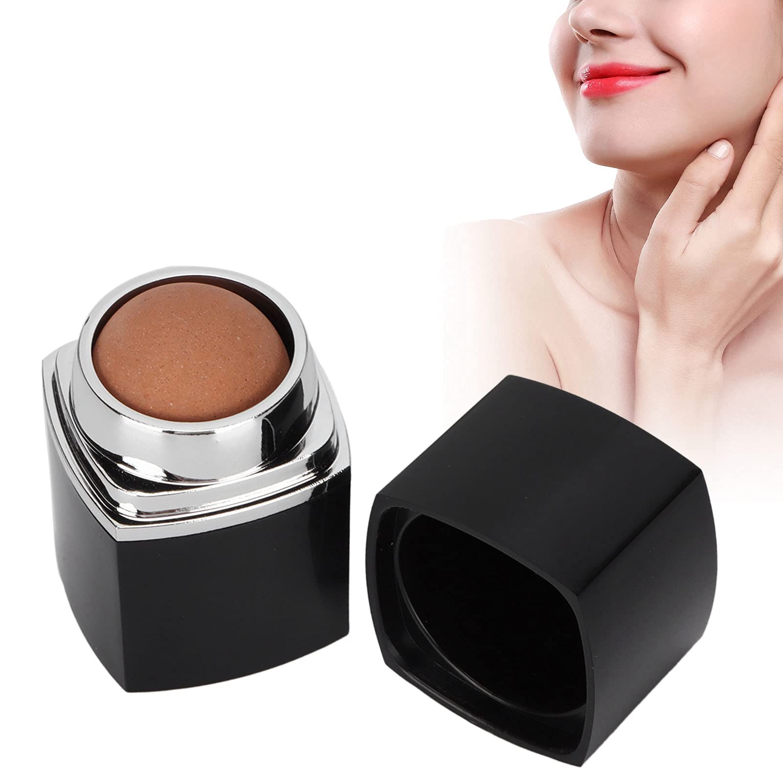 Oil-Absorbing Volcanic Face Roller,Facial Roller Cleaning Volcanic Stone Oil Absorbing Ball for Skincare Mini Face Massage(black)