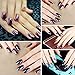 CLAVUZ 2g Silver Chrome Powder Holo Effect Chameleon Color Changing Glitter Nail Powder Manicure Pigments with Sponge Stick Nail Art Tools Kit
