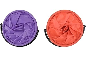 Luxshiny Painting Brush Bucket Set 2Pcs Plastic Foldable with Telescopic Rinser for Watercolor Artists