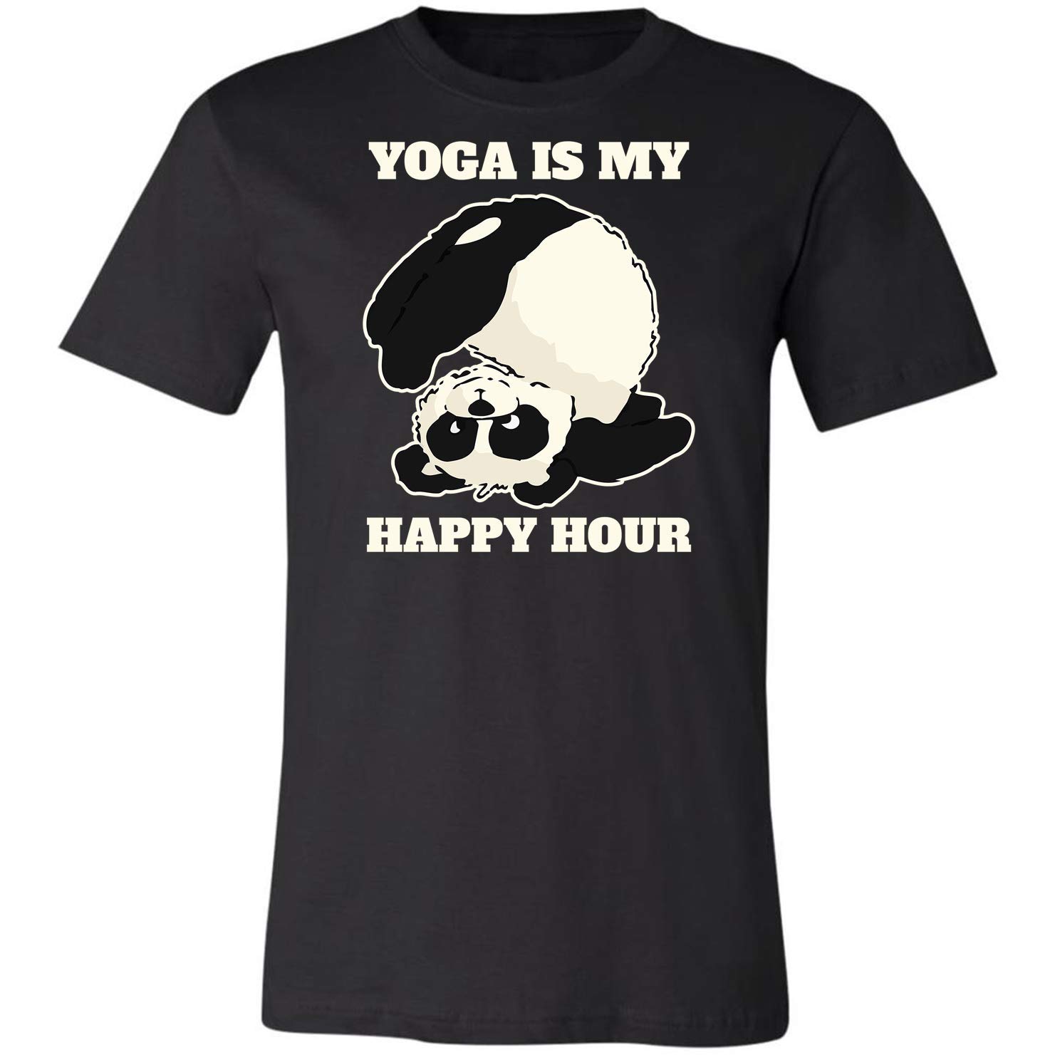 Yoga Is My Happy Hour Funny Gifts Idea Jokes For S T Shirt
