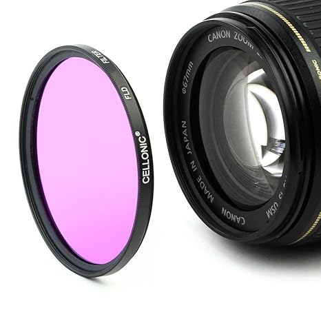Cellonic Fluoreszenz FLD Filter kompatibel mit Fuji Fujinon XF 16-55mm F2.8 R LM WR (Ø 77mm)