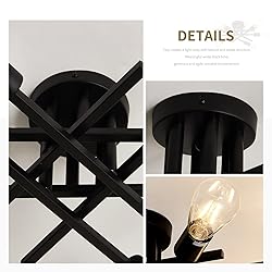 ASGYISA Semi Flush Mount Modern Ceiling Light