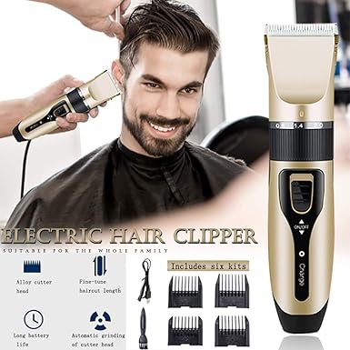 home haircut with beard trimmer