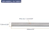 sourcing map 3pcs Furnace Heating Element Coil 7.35x830mm Cr25Ni20 Resistance view 2