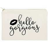 The Cotton &amp; Canvas Co. Hello Gorgeous Cosmetic Bag and Travel Make Up Pouch