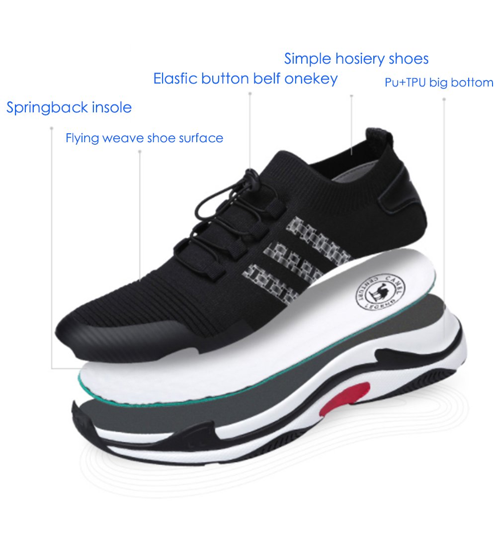 Men\'s Lightweight Breathable Running Casual Fashion Sports Shockproof Athletic Sneakers Gym Walking Shoes