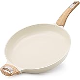SENSARTE Ceramic Nonstick Frying Pan Skillet 12.5Inch Non Stick Pan with Ergonomic Handle, Non-toxic Healthy Large Cooking Chef's Pan, Free of Intentionally Added PFOA/PFAS/PTFE, Induction Compatible