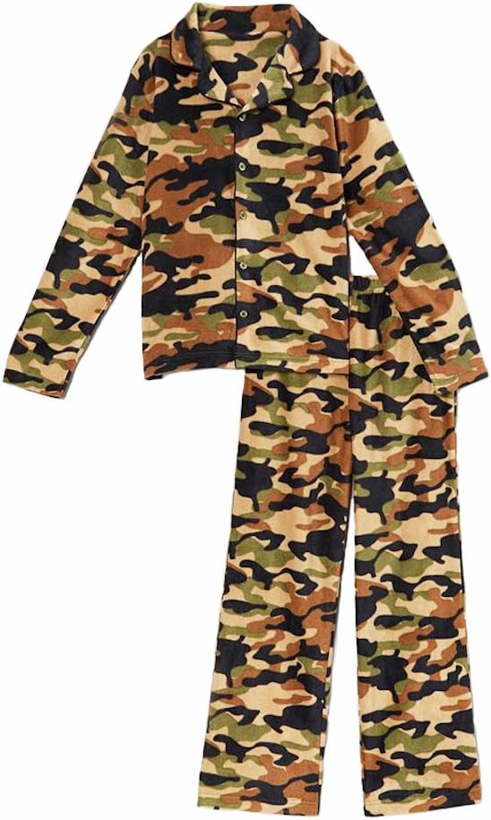 Jelli Fish Boys 2-pc Camo Fleece Pajamas XL 14/16