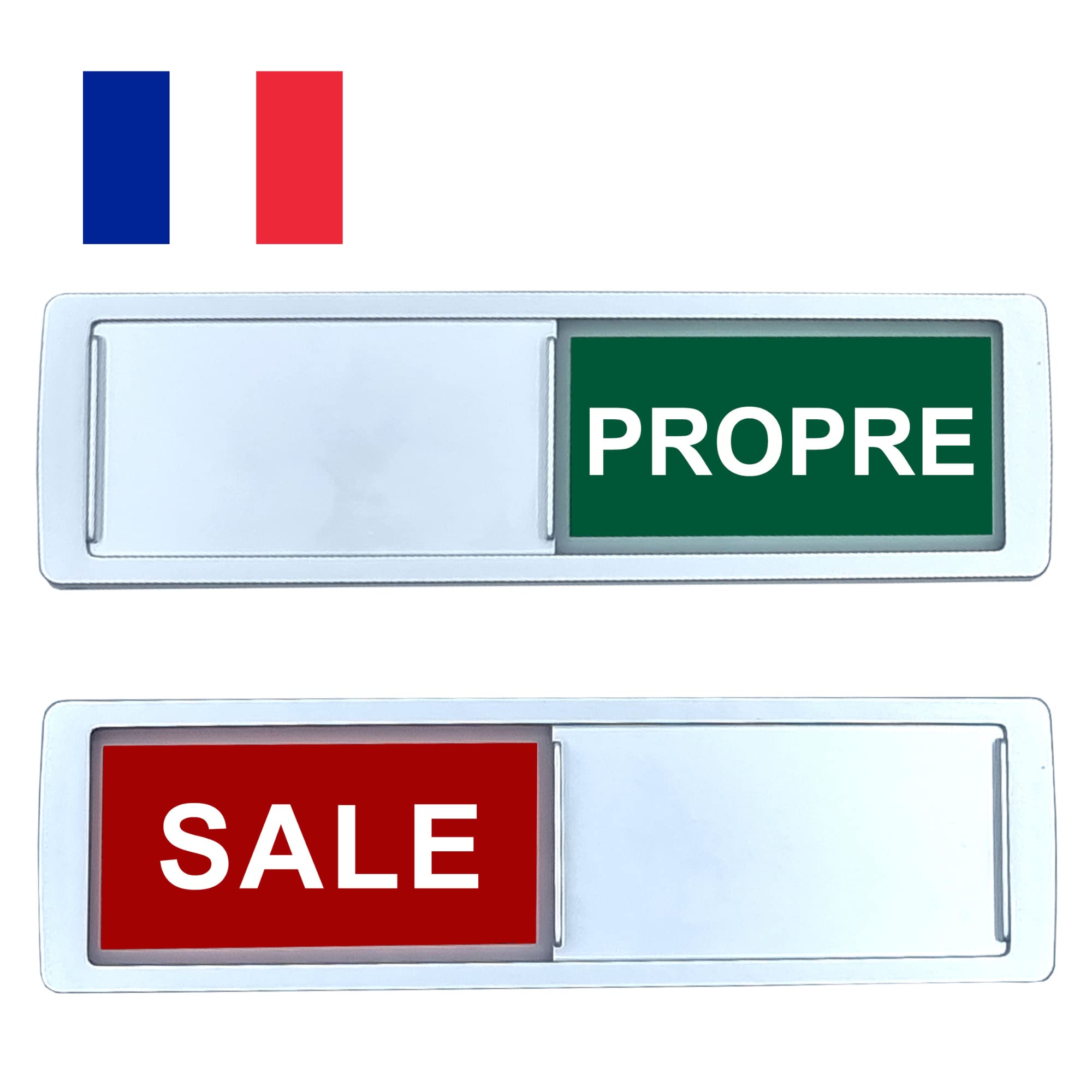 Clean Dirty Dishwasher Magnet [Choose your language] - Easy to read and place. Sliding - Kitchen Organiser - Dishwasher Sign - Magnet Kitchen Gadgets (French)