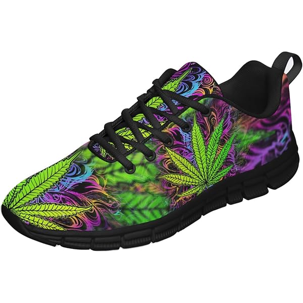 leafa Amazon.com | Marijuana Shoes Men Women Custom Fashion Pot