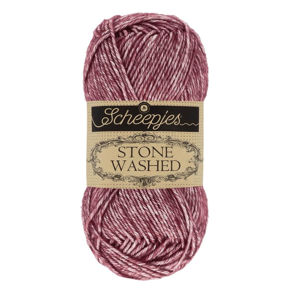 Scheepjes - Scheepjes Stone Washed 810 Garnet Yarn - 1x50g — image 1