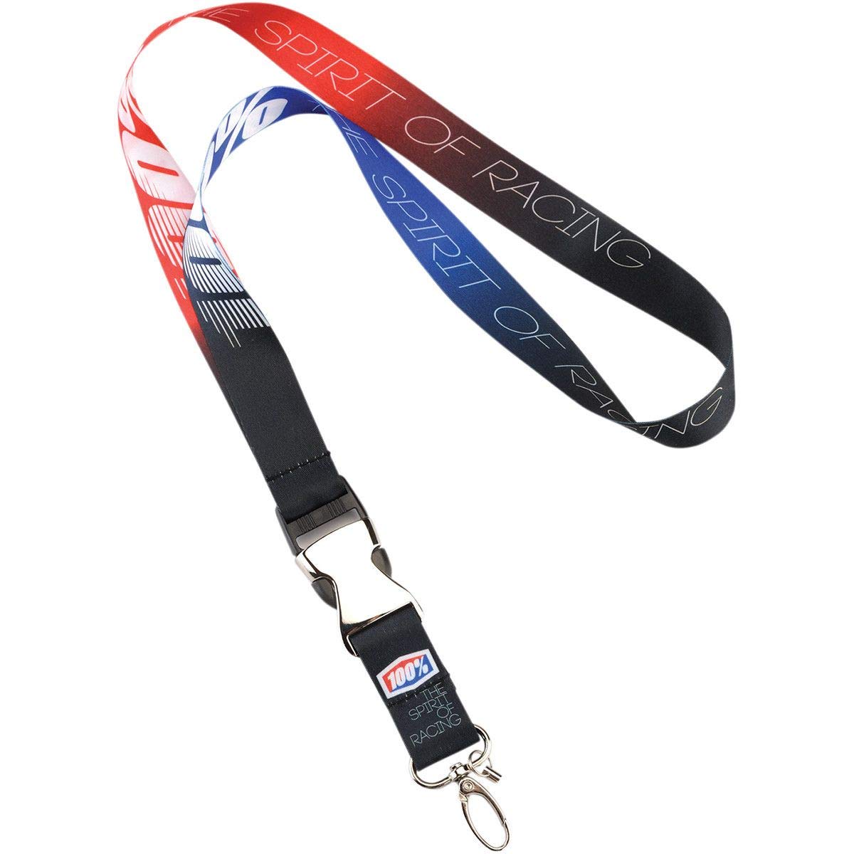 100% 70900-000-01 lanyard, blue/red/black
