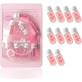 DaiLaiFu Mini Cleansing Oil Portable 2ml Capsule 10 Bottles for Travel & Business Trips, 2-in-1 Cleanse & Hydrate, Rose Scent Makeup Remover, Gentle Skincare for All Skin Types (10)