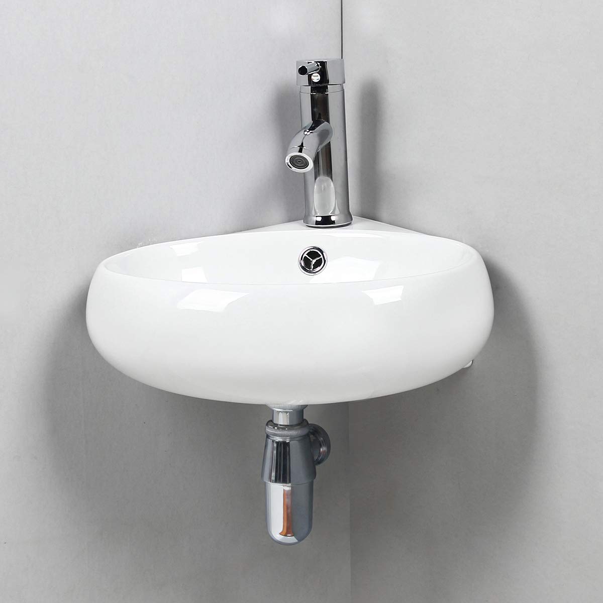 Lavabos de montaje en pared Gimify Lavabo Pequeño de Pared Compacto