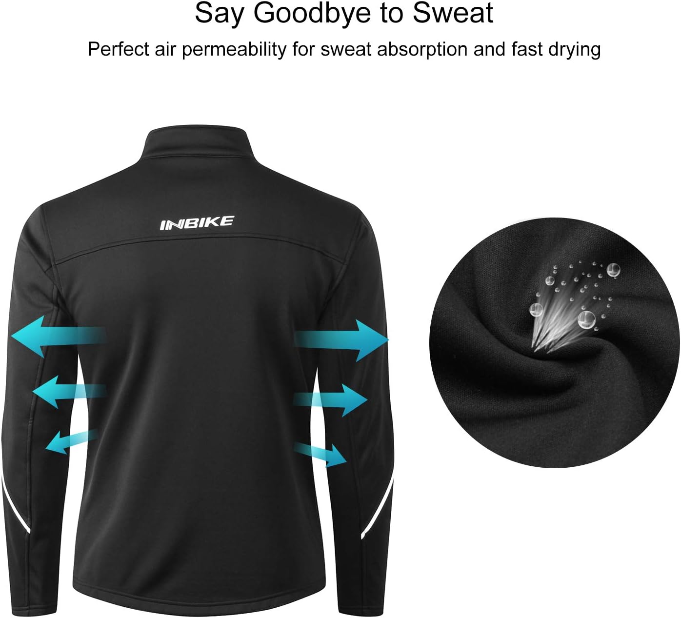 INBIKE Winter Men's Windproof Thermal Cycling Running Jacket: Clothing