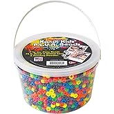 The Beadery Ultra Kandi Rave Bead Neon Bucket, Multicolor, Original Version