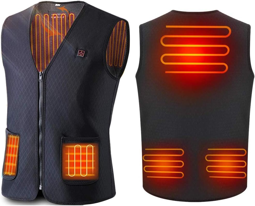 Amazon.com : Electric Vest for Men Women Heated Warm Vest USB Charging Electric Lightweight Body 