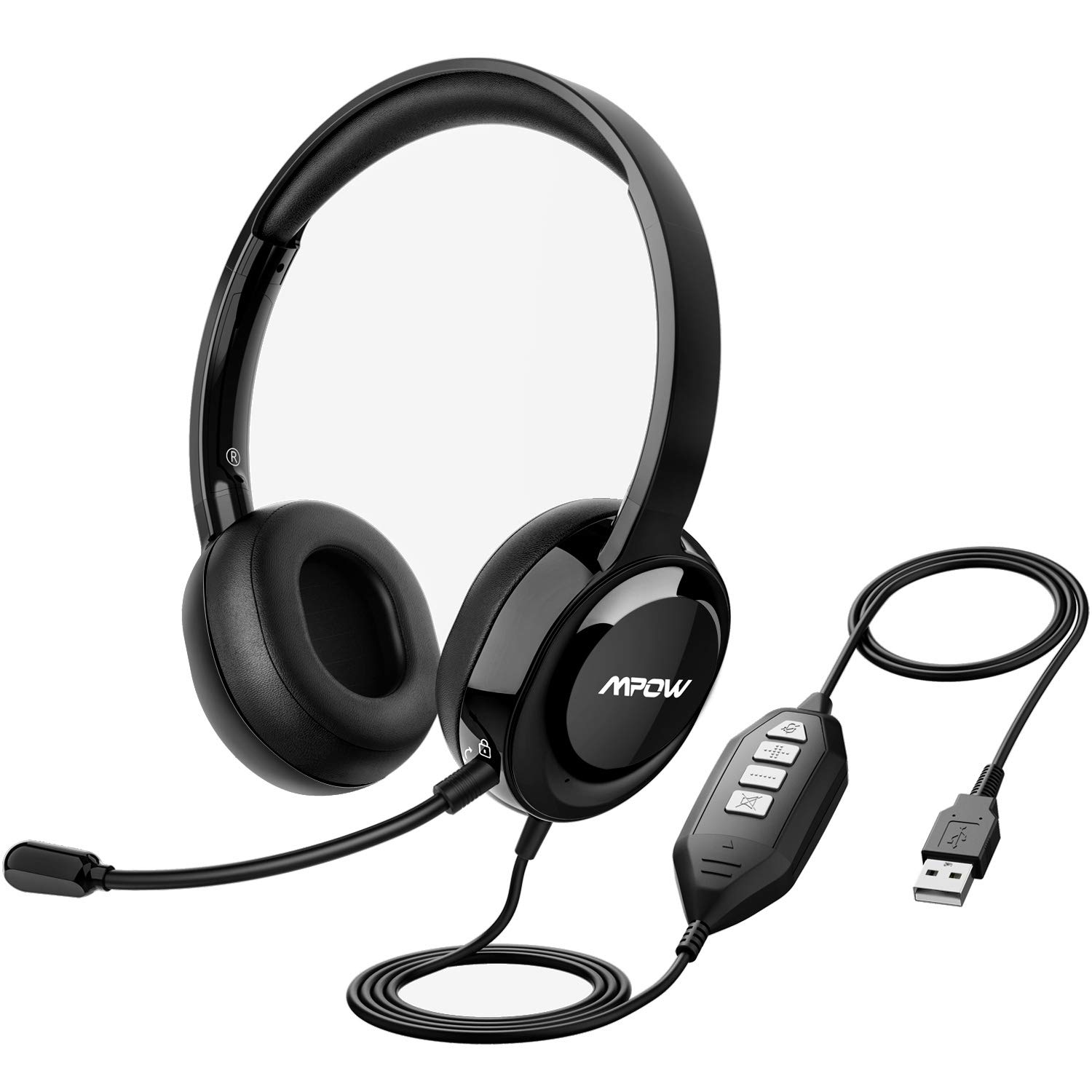 Mpow Computer Headset, Enc PC Headset with Microphone Amazon.co.uk Electronics