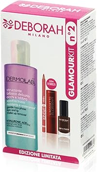 Deborah Glamour Kit Démaquillant Biphasé Yeux Et Lèvres