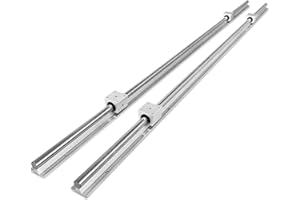 Vevor Linear Rail SBR20-2200mm 2 Linear Rail Guide and 4SBR20UU Bearing Block Linear Slide Guide