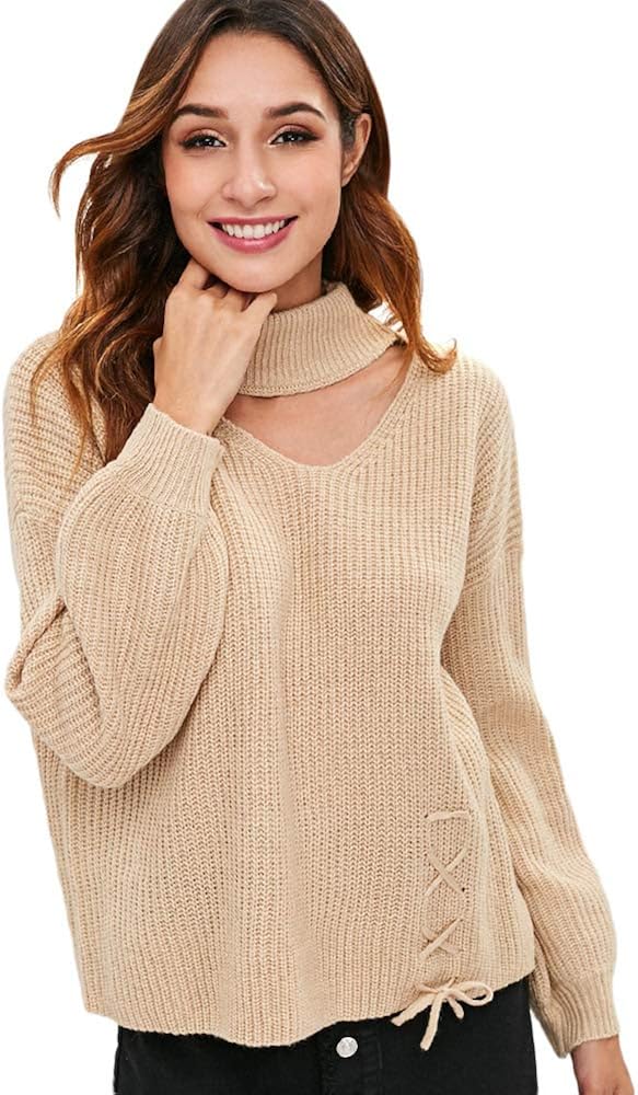 ZAFUL Womens Sweaters Jumper Pullovers 