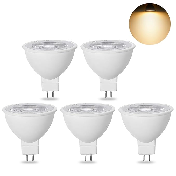MR16 LED Warmweiß 12V 7W Ersatz für 50W 60W 70W Halogen Lampen GU5.3 LED 3000K 620Lumen Birne Leuchtmittel 38°Abstrahwinkel S