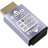 EVanlak Hdmi Passthrough Edid Emulator Adapter Dummy Plug Virtual Monitor Headless Ghost Display Adapter-1080P60hz to 8K30Hz-1pack