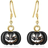 Halloween Pumpkin Earrings Sterling Silver Pumpkin Earrings Halloween Jewelry for Women Men