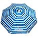 Tommy Bahama Sand Anchor Beach Umbrella SPF 100 Sun Protection (Blue/White)