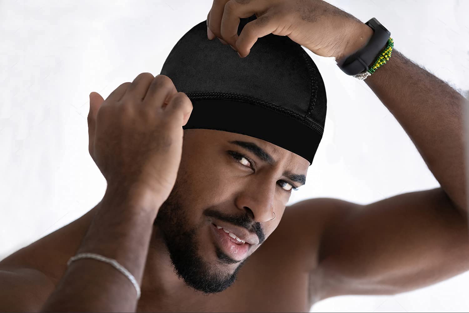 DURALA Premium Wave Caps for Men, Good Compression Cap Over Durag for 360, 540, 720 Waves