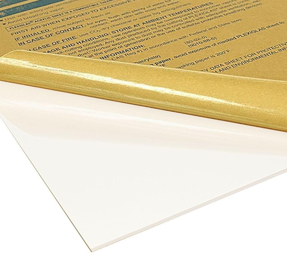 Online Plastic Supply White (7328) Acrylic Sheet, 0.060 (1/16 inch), 24 inches x 48 inches