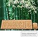 SNGU KG201-N+MG94-N 2.4GHz Full Bamboo Handmade Wireless Keyboard and Mouse Combo(2 Key Pads)